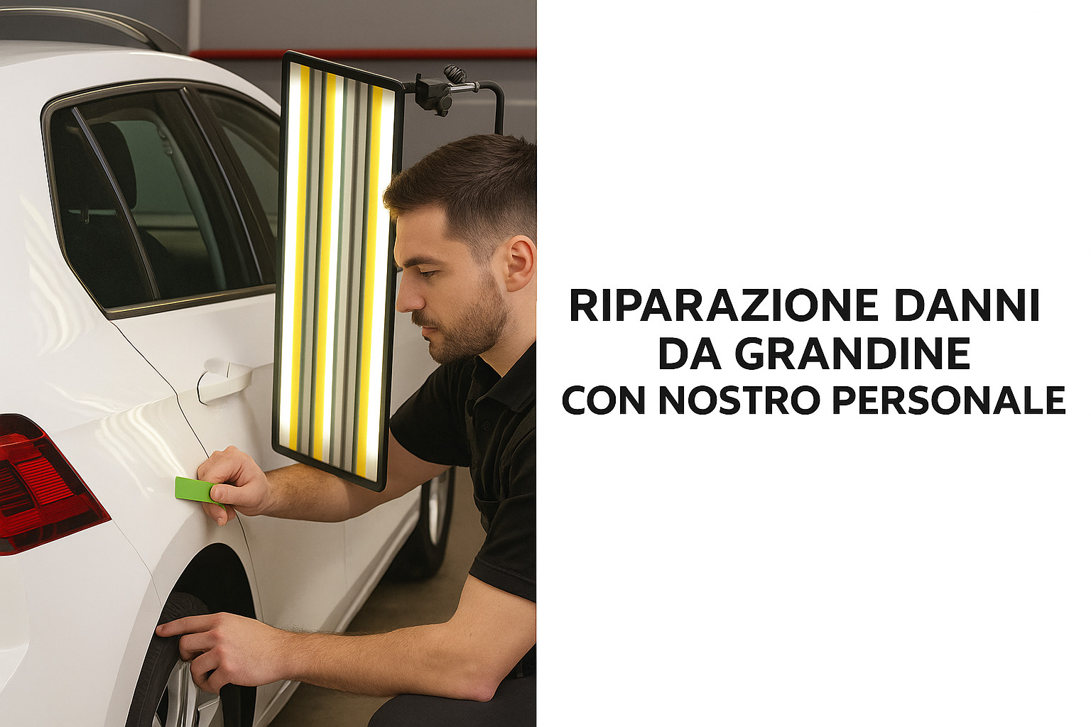 RIPRAZIONE DANNI DA GRANDINE CON NOSTRO PERSONALE