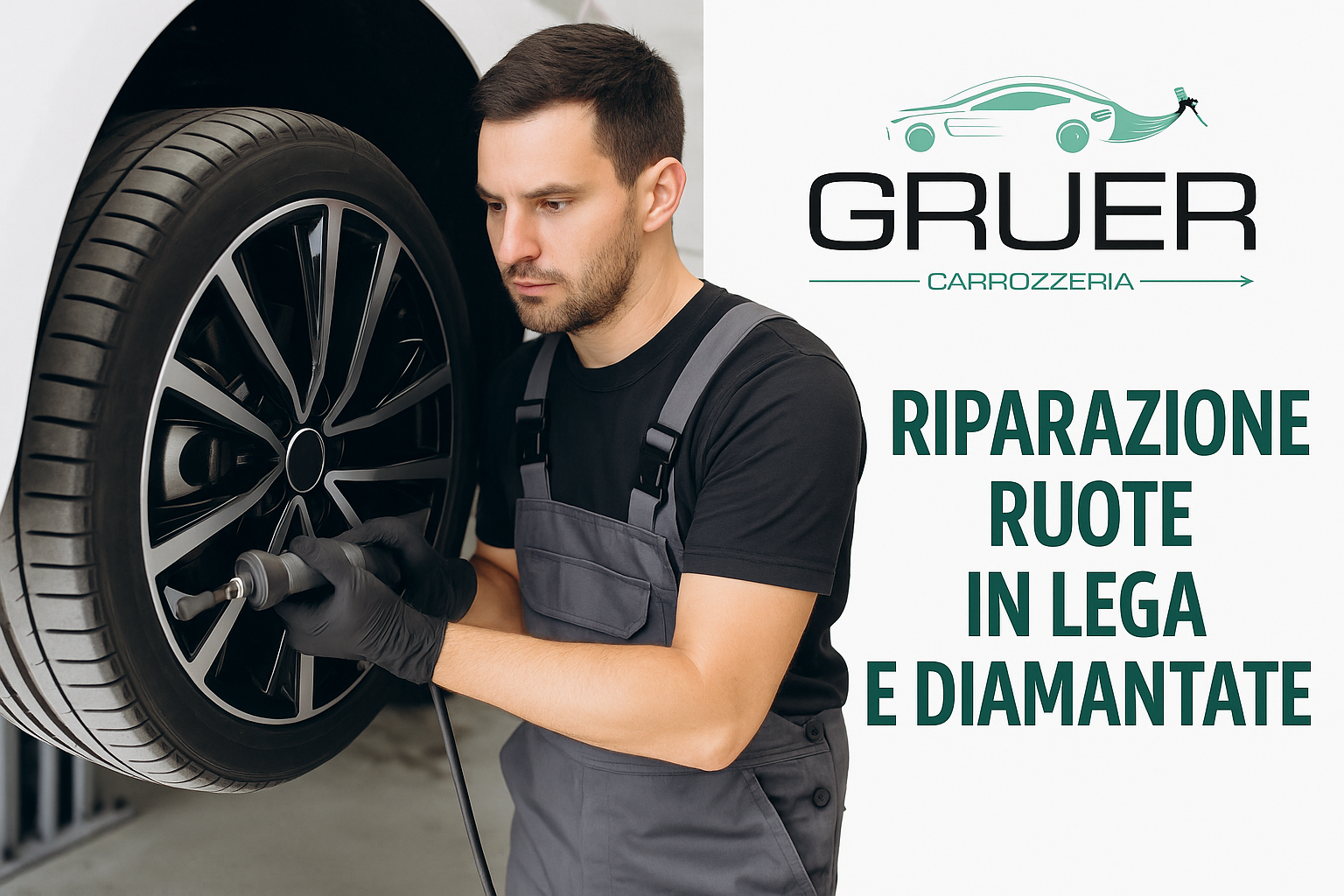 RIPARAZIONE RUOTE IN LEGA, ANCHE DIAMANTATE
